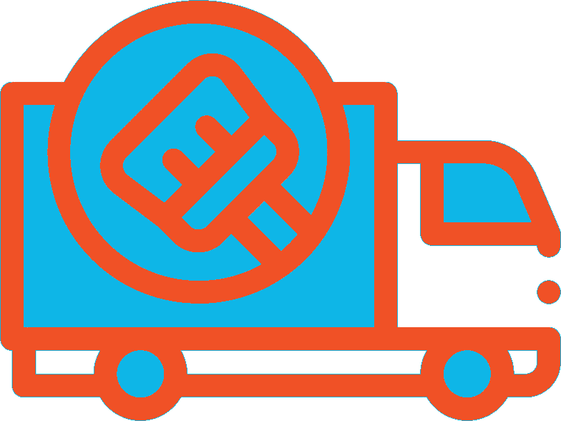 Clean trucks and equipment
